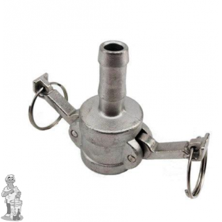 1/2 Inch Type C Camlock - Vrouwelijke Cam x 13mm slangtuit

