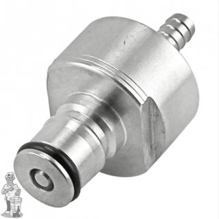 RVS steekventiel met slangtuit