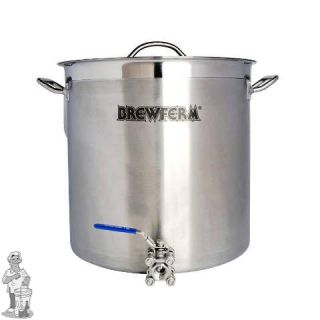 Brewferm brouwketel RVS 35 liter met bolkraan  (36 x 36 cm)