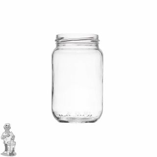 Jampot rond 375 ml  incl twist off deksel 63mm. (per tray van 30 stuks.)