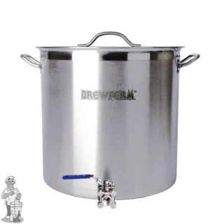 Brewferm brouwketel RVS 70 liter met bolkraan (45 x 45 cm) (op bestelling)