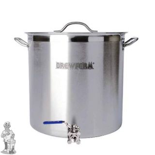 Brewferm brouwketel RVS 70 liter met bolkraan (45 x 45 cm)