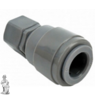 Duotight 8 mm (5/16”) push-in koppeling naar FFL koppeling Ball lock 