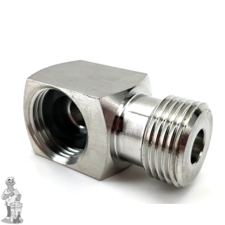 Bier fust aansluiting Lage profielbocht van 90 graden