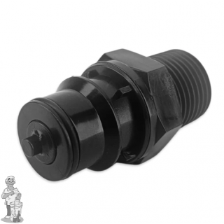 JoinTech verbindingsstuk mannelijk met auto-sluiting x 1/2 inch schroefdraad