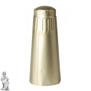 Aluminium kapsules champagne goud 25 stuks.