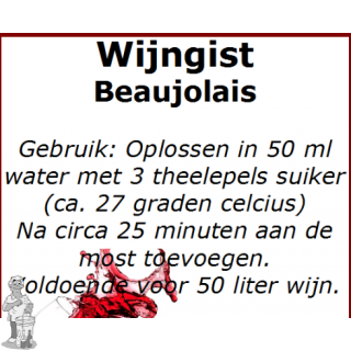 Wijngistsachet Beaujolais 5 gram