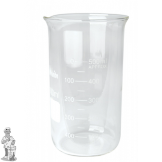 Bekerglas 600 ml gegradueerd hittebestendig.