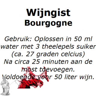 Wijngistsachet Bourgogne 5 gram