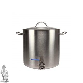 RVS Brouwketel 50 liter met RVS kraan