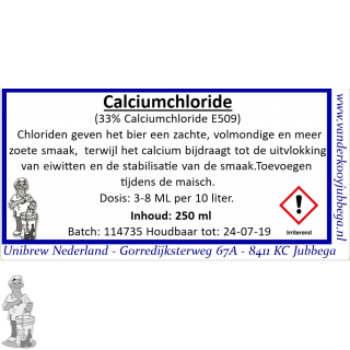calciumchloride (E509) 250 ml