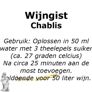 Wijngistsachet Chablis 5 gram