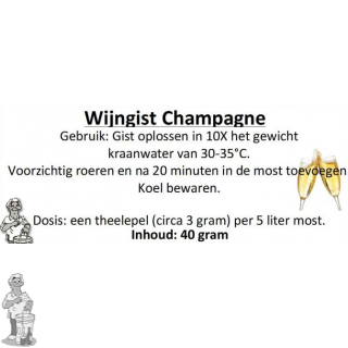 Wijngist Champagne 40 gram
