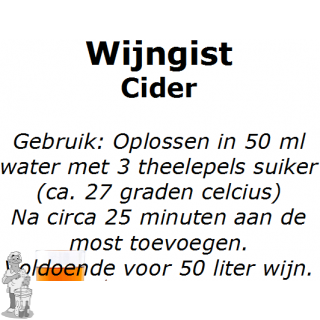 Wijngistsachet Cider 5 gram