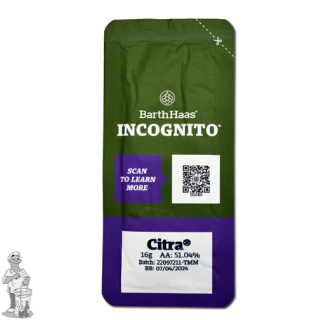 Citra® INCOGNITO® Alfapercentage  51.04 % 16 Gram 