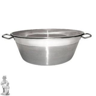 Confituurkookpot- jam kook pan 27- 38 cm 9L inox (voor alle warmte bronnen)