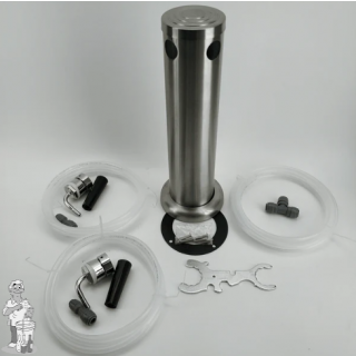 Double Tap geborsteld roestvrijstaal