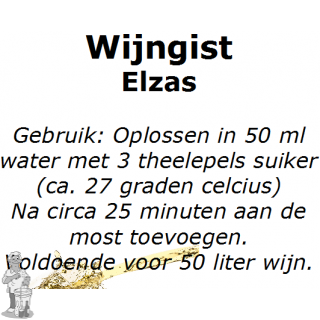 Wijngistsachet Elzas 5 gram