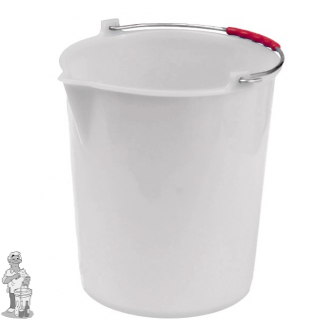 Emmer wit 17 liter zonder deksel + giettuit