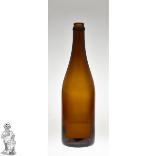 Bier fles Champenoise Bruin 75 CL 26 mm doos 12 Stuks