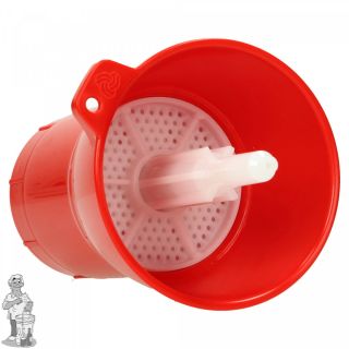 Flessenspoeler rood met eigen reservoir