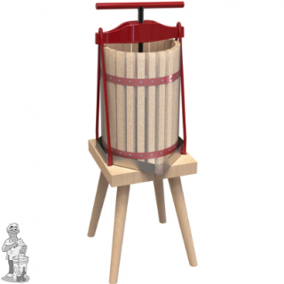 Fruitpers met houten mand 10 Liter