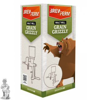 Brewferm Grain Grizzly gietijzeren moutmolen.