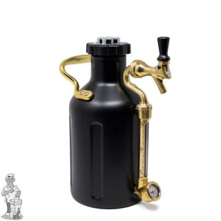 GrowlerWerks uKeg™ 64 matzwart - 1,9 l