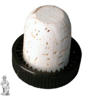 Porto kurk T-kurk zwarte plast.kop 1000 stuks.