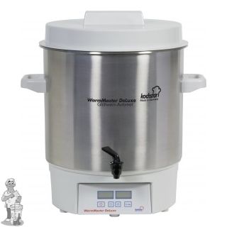 Kochstar WarmMaster DeLuxe  RVS 27 liter met 1800 W verwarmingselement en digitale thermosstaat en 1/4"kraan