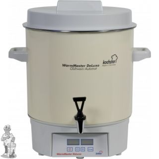 Nr 14 Kochstar emaïlle Warmmaster de Luxe 27 liter pan met digitale display, tijd en temperatuurinstelling en 1/2" kraan.