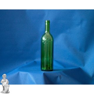 Bordeauxfles 0.75 cl groen met opdruk "100 jaar" per 12 stuks