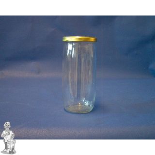 Jampot rond 1 Liter incl. twist off deksel 82 mm (per tray 15 stuks.)