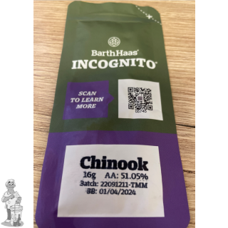 Chinook  INCOGNITO® Alfapercentage  51.05 % 16 Gram 