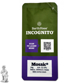 Mosaic® INCOGNITO® Alfapercentage  52.0 % 16 Gram 