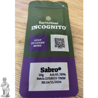 Sabro®  INCOGNITO® Alfapercentage  45.67 % 16 Gram 