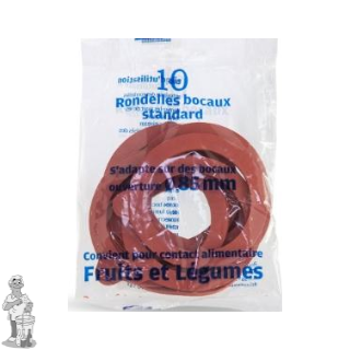 Inmaakringen - 10 stuks  diameter 85 mm voor voorraad pot met klemdeksel