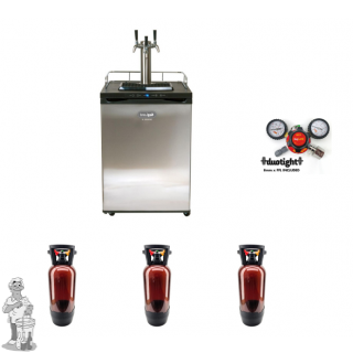 Kegerator Series X.1 3 taps ruimte voor 3 OXEBAR 20 LITER (inclusief 3 oxebar 20 liter)