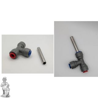 Duotight 9,5 mm (3/8 inch) met 1 ingang voor thermowell T-stuk