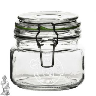 Bormioli Glazen voorraad pot 500 ml met klemdeksel