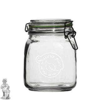  Bormioli Glazen voorraad pot 1 l met klemdeksel (clip Jar)