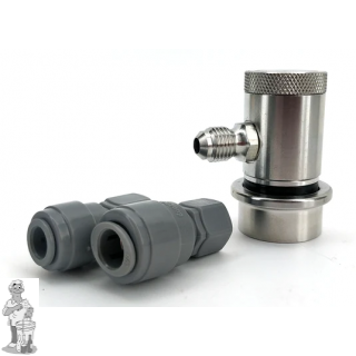 Ball lock Koppeling Bier met MFL-schroefdraad RVS voor Sodakeg  