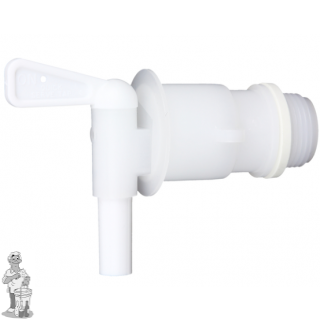 Kraan voor gistingsvat met groene deksel