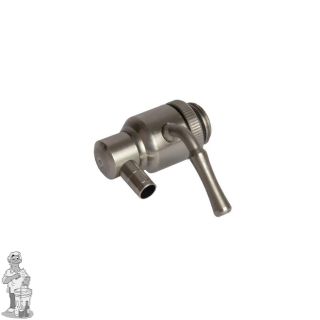 Bol kraan rvs voor op inox transportvaten.