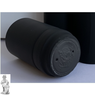 Krimpkapsules 1000 stuks Mat zwart 