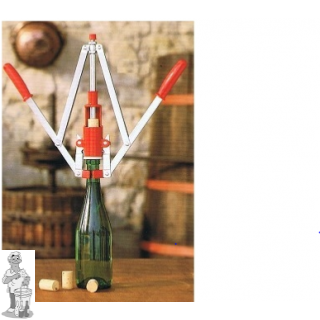 Kurkapparaat met 2 hefbomen regelbare kurkdiepte

