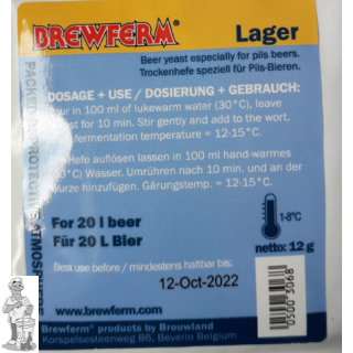 Brewferm lager gist 