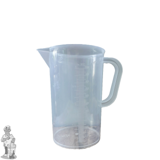 Maatbeker Transparant met maat verdeling 1 liter