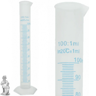 Maatglas gegradeerd plastic 100 ml