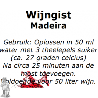 Wijngistsachet Madeira 5 gram